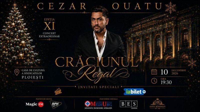 Ploiești: Concert Cezar Ouatu - “Crăciunul Regal”