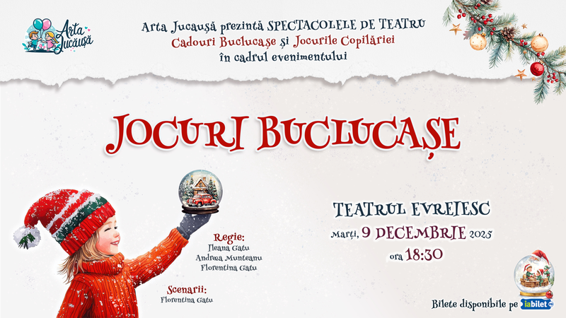 Arta Jucăușă: Jocuri Buclucașe - spectacol de teatru