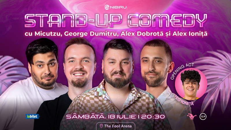 Costinești: The Fool Arena - Stand-up comedy cu Micutzu, George Dumitru, Alex Dobrotă și Alex Ioniță