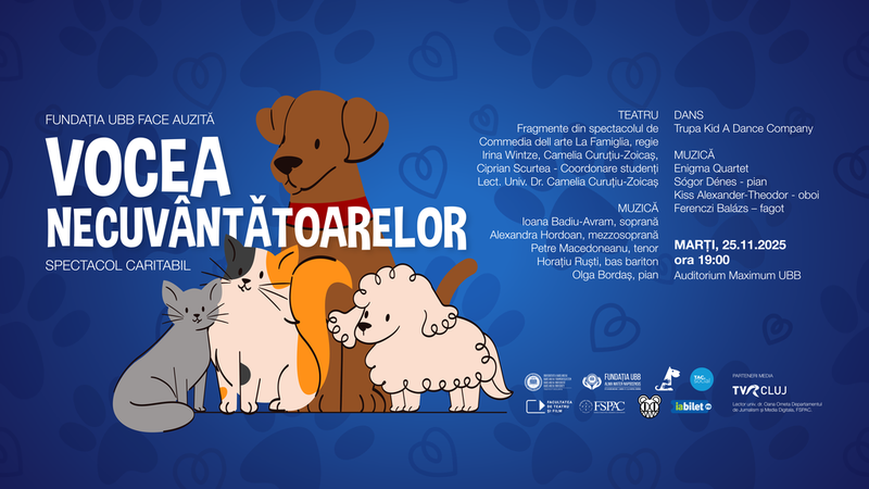 Cluj-Napoca: Vocea Necuvântătoarelor -  Spectacol Caritabil