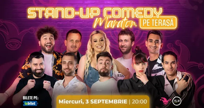 The Fool: Stand-up comedy Maraton pe terasă cu: Radu Isac, Anisia, Mane Voicu, Cîrje, Drăcea, Florin, Dobrotă, Popinciuc, Teodora Nedelcu și Geo Adrian