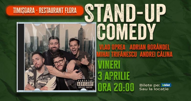 Timisoara: Stand-up Comedy cu Oprea, Borândel, Trifănescu și Călina