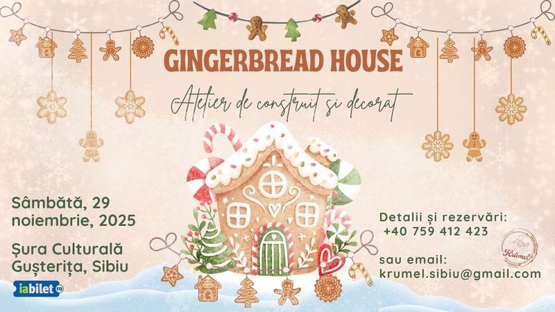 Sibiu: Atelier de construit căsuțe din turtă dulce