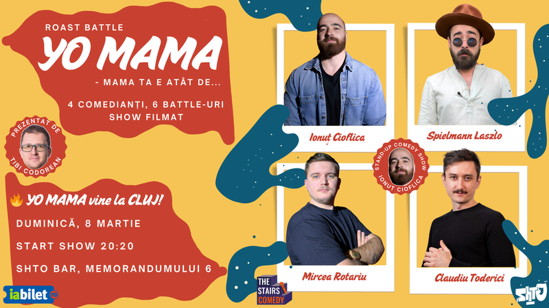Cluj-Napoca: The Stairs Comedy: YO MAMA | Roast Battle | Stand-up Comedy Show