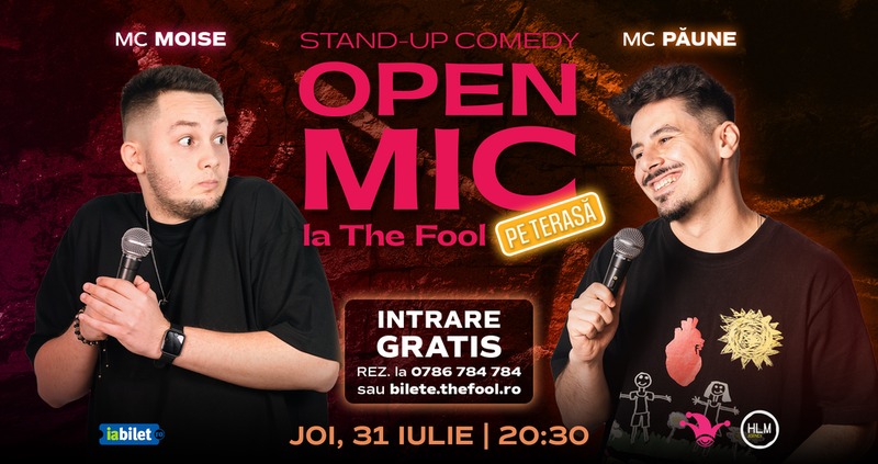 The Fool Open Mic la Terasă: MCs Moise & Păune