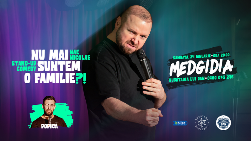 Medgidia: „Nu mai suntem o FAMILIE?!” Show nostalgic de stand-up cu Nae Nicolae