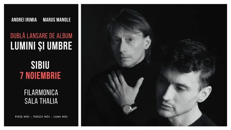 Sibiu: Andrei Irimia x Marius Manole - Dublă lansare de album | Lumini și Umbre
