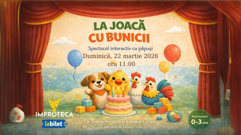 Spectacol interactiv cu păpuși | "La joacă cu bunicii"
