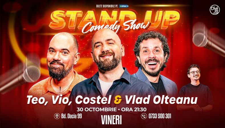 Stand-up Comedy cu Teo, Vio, Costel - Vlad Olteanu la Club 99 - Show 2