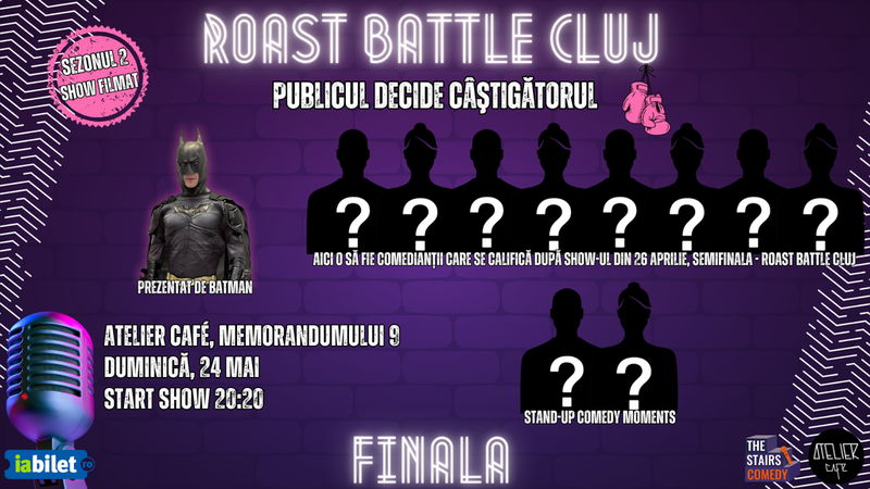 Cluj-Napoca: Roast Battle Cluj | Stand-up Comedy Show | Finala - Publicul decide câștigătorul