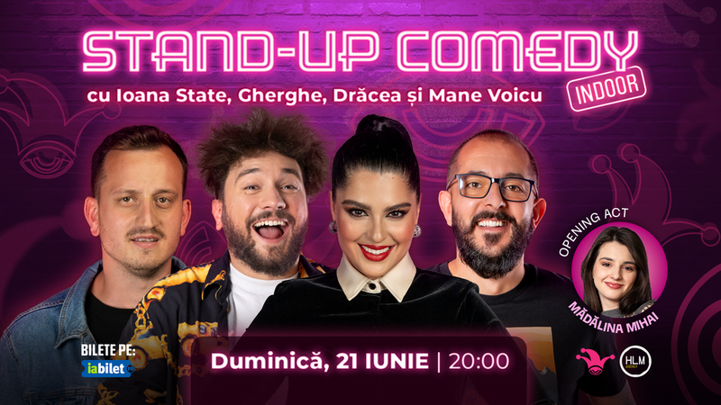 The Fool: Stand-up Comedy cu Ioana State, Mane Voicu, Drăcea și Gherghe