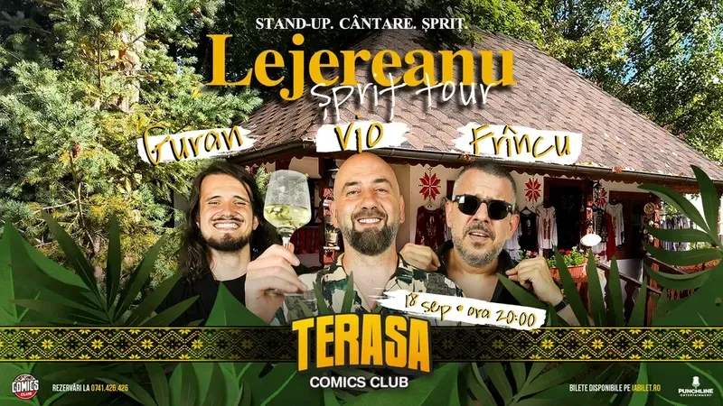 Vio, Frîncu și Guran - Lejereanu Spriț Tour pe Terasa ComicsClub!
