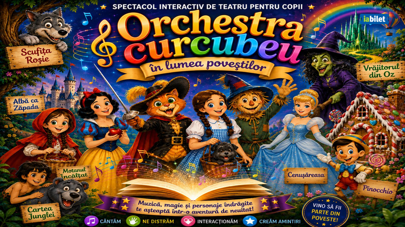 Câmpulung: Orchestra Curcubeu în lumea poveștilor