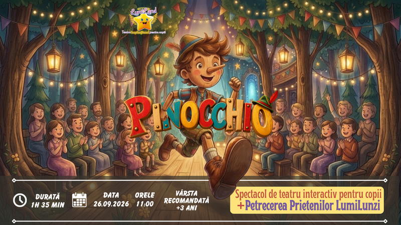 Pinocchio - Spectacol de teatru interactiv