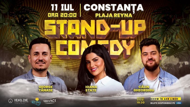 Constanta: Stand-up comedy alături de George Tănase, Ioana State și Călin Gheorghiu