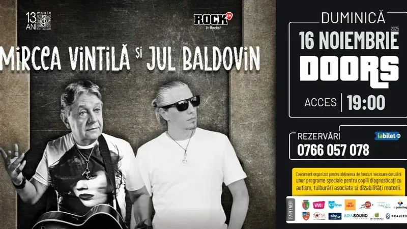 Constanța: Concert Caritabil Mircea Vintila si Jul Baldovin