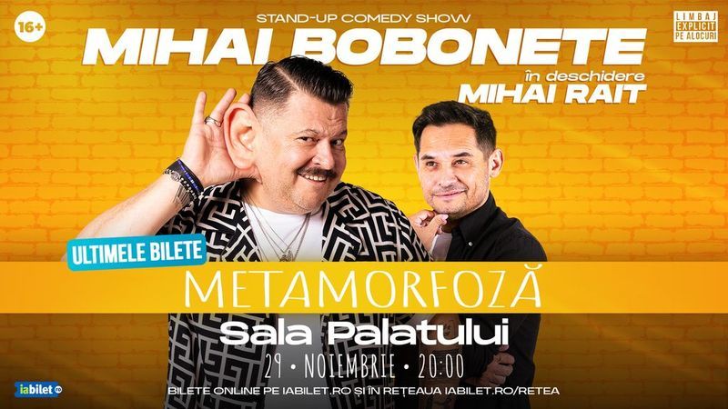 Stand up comedy cu Mihai Bobonete - Metamorfoză