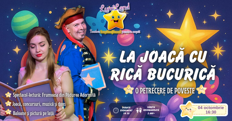 La joaca cu Rica Bucurica - Spectacol lectura: Frumoasa din Padurea Adormita