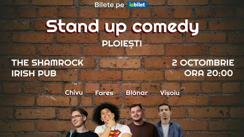 Ploiești: Stand-Up Comedy cu Vișoiu, Fares, Chivu și Blănar