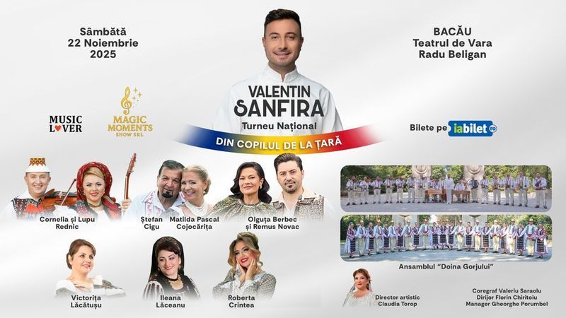 Bacău: Valentin Sanfira - "Din copilul de la țară"