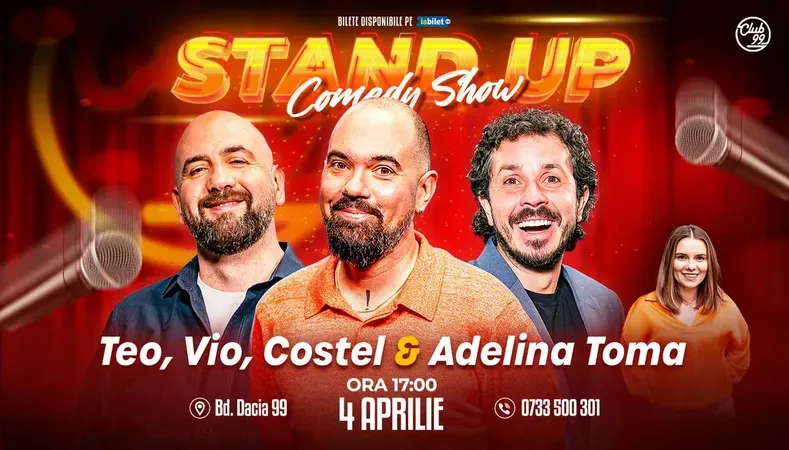 Stand-up Comedy cu Teo, Vio, Costel - Adelina Toma la Club 99