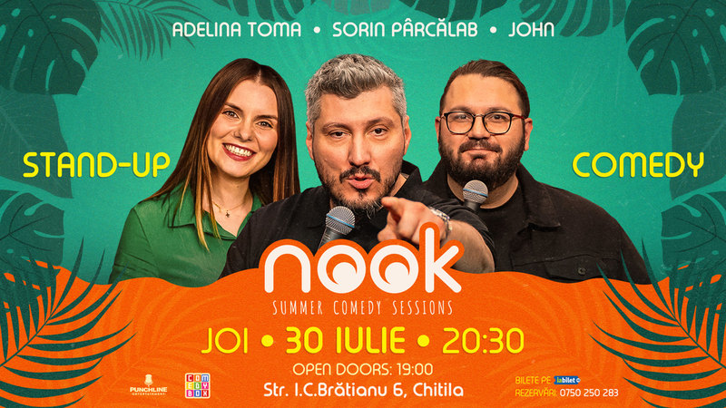 Chitila: Stand-up comedy cu Sorin Pârcălab, Adelina Toma și John