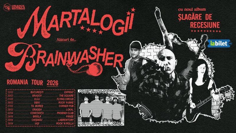 Constanta: Turneu Martalogii & Brainwasher - lansare album „Șlagăre de recesiune”