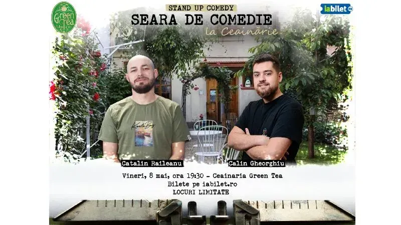 Open Mic la Ceainăria Green Tea cu Călin Gheorghiu și Cătălin Răileanu