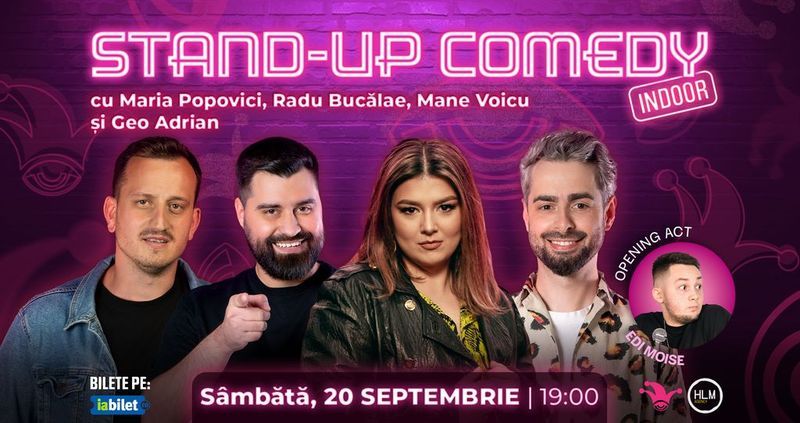 The Fool: Stand-up comedy cu Maria Popovici, Radu Bucălae, Mane Voicu și Geo Adrian