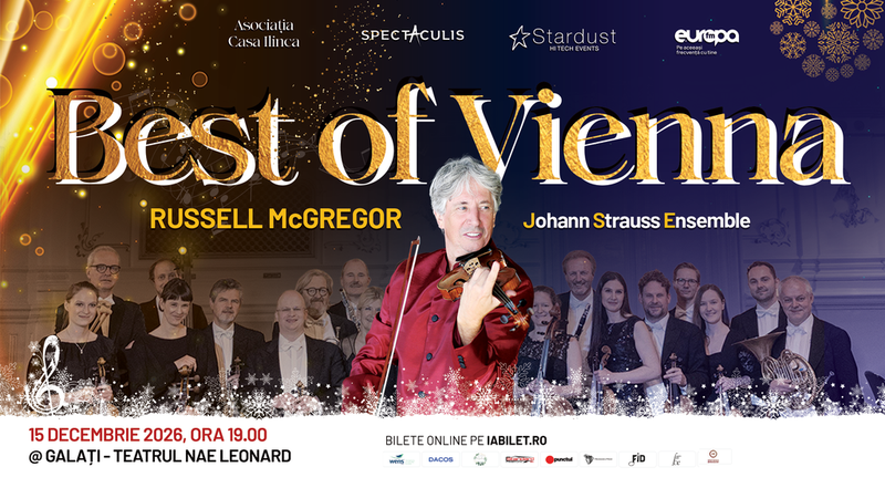 Galați: Johann Strauss Ensemble & Russell McGregor - Best of Vienna