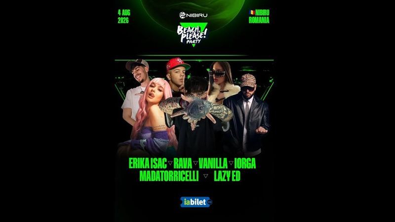 Nibiru: Beach, Please! Party (4 August) feat. Erika Isac, Rava, Vanilla