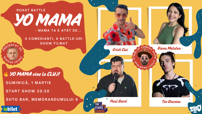 Cluj-Napoca: The Stairs Comedy: YO MAMA | Roast Battle | Stand-up Comedy Show