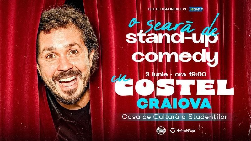 Craiova: O seara de stand up comedy cu Costel