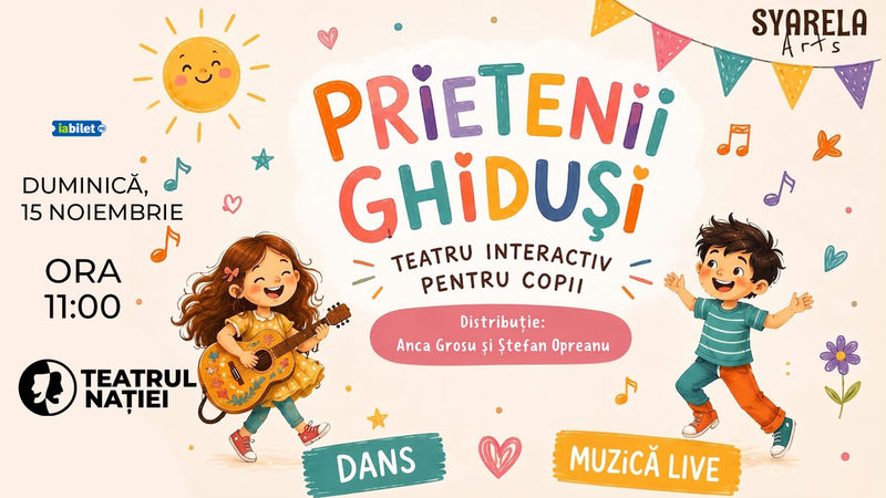Ploiești: Spectacol pentru copii ~ Prietenii Ghiduși