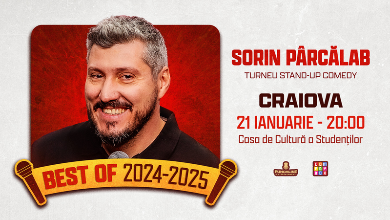 Craiova: Stand-Up Comedy Best Of 2024 & 2025 cu Sorin Pârcălab