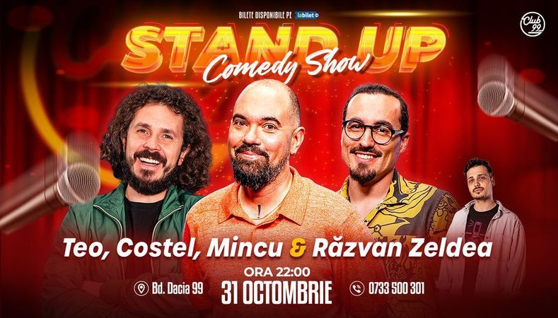 Stand-up Comedy cu Teo, Costel, Mincu - Răzvan Zeldea la Club 99