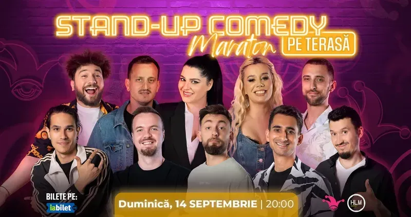 The Fool: Stand-up comedy Maraton pe terasă cu: Anisia, Ioana State, Mane Voicu, Drăcea, Cîrje, Dobrotă, Florin, Popinciuc, Serghei și George Dumitru