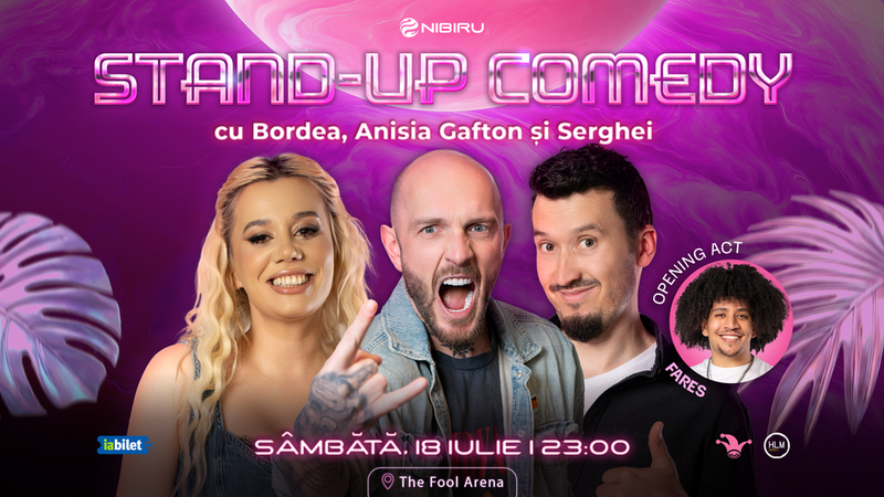 Costinești: Stand-up comedy cu Bordea, Anisia și Serghei