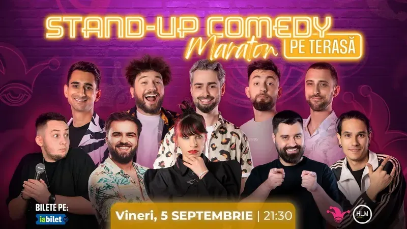 The Fool: Stand-up comedy Maraton pe terasă cu: Radu Bucălae, Drăcea , Cîrje, Dobrotă, Florin, Popinciuc, Teodora Nedelcu, Geo Adrian, Gabriel Dumitriu și Edi Moise