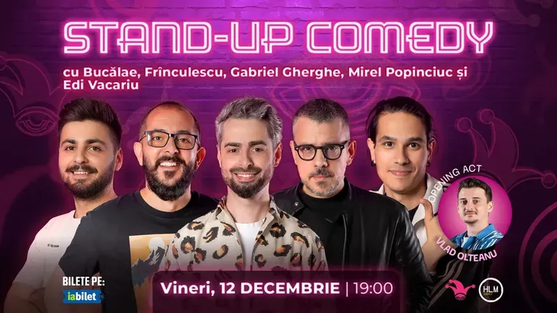 The Fool: Stand-up comedy cu Bucălae, Frînculescu, Gabriel Gherghe, Mirel Popinciuc și Edi Vacariu
