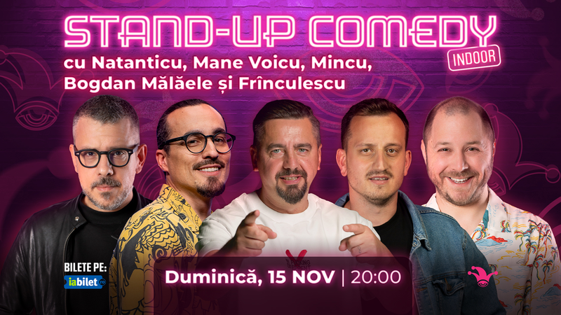 The Fool: Stand-up comedy cu Mane Voicu, Natanticu, Mincu, Bogdan Mălăele și Frînculescu