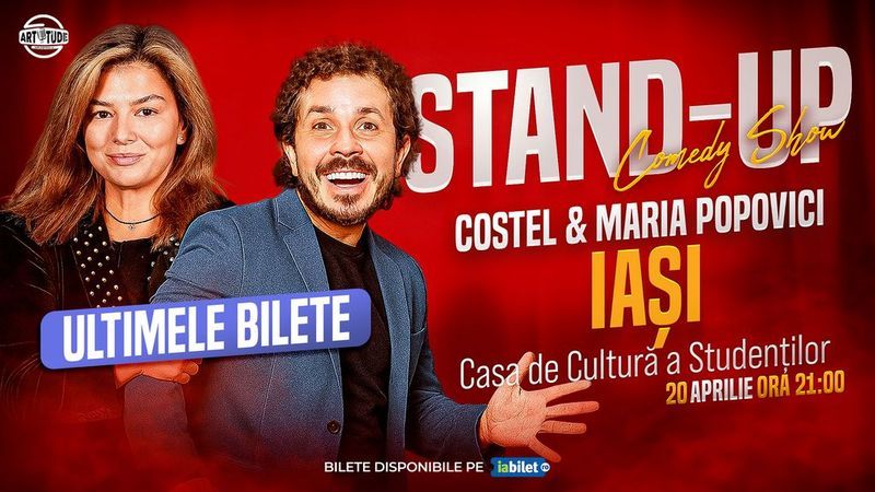 Iasi: Costel și Maria Popovici - Stand Up Comedy Show 2