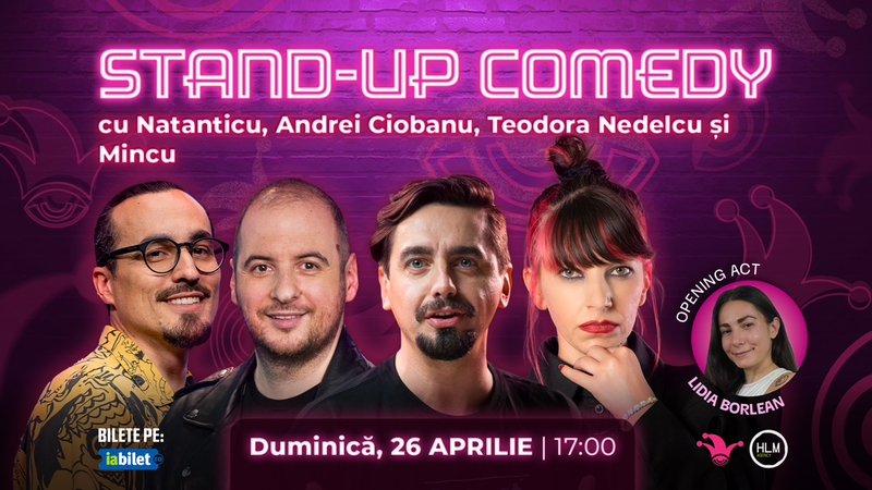 The Fool: Stand-up comedy cu Natanticu, Andrei Ciobanu, Mincu și Teodora Nedelcu