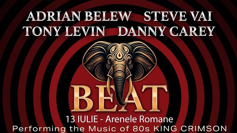 BEAT - Danny Carey (Tool), Steve Vai, Adrian Belew, Tony Levin (King Crimson)