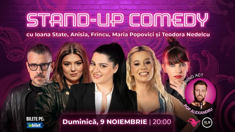 The Fool: Stand-up comedy cu Ioana State, Anisia, Frîncu, Maria Popovici și Teodora Nedelcu
