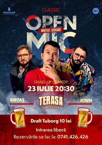 Stand-up Comedy OpenMic pe Terasa ComicsClub!