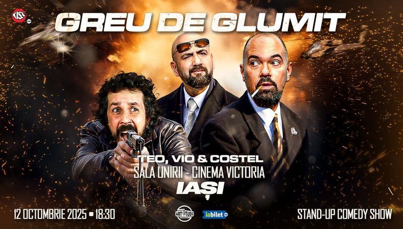 Iași: SHOW 1 - Greu de glumit cu Teo, Vio și Costel | Stand Up Comedy Show