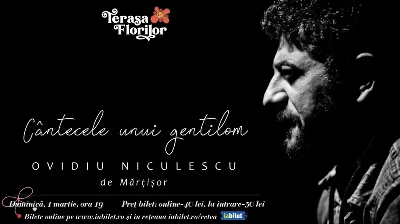 Concert Ovidiu Niculescu (White Mahala) de Mărțișor: ”Cântecele unui gentilom”