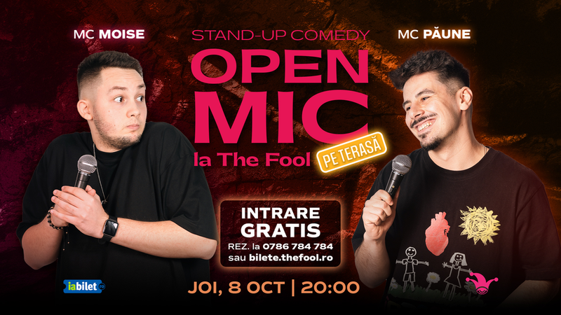 The Fool Terasa: Open Mic: MCs Moise & Păune