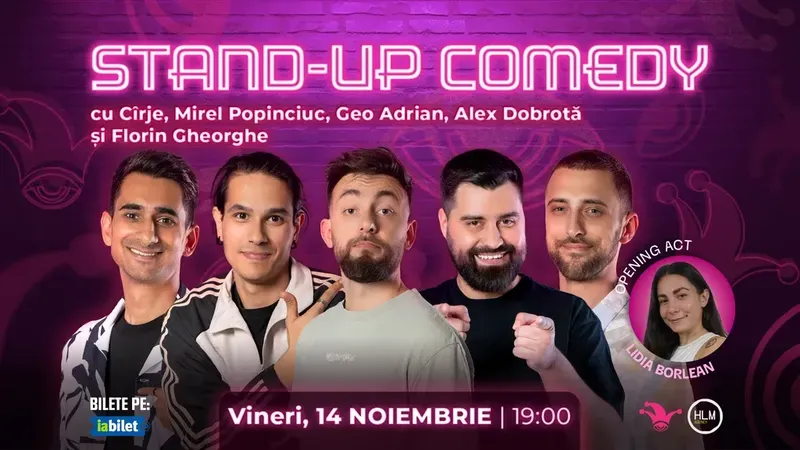 The Fool: Stand-up comedy cu Cîrje, Florin Gheorghe, Mirel Popinciuc, Alex Dobrotă și Geo Adrian